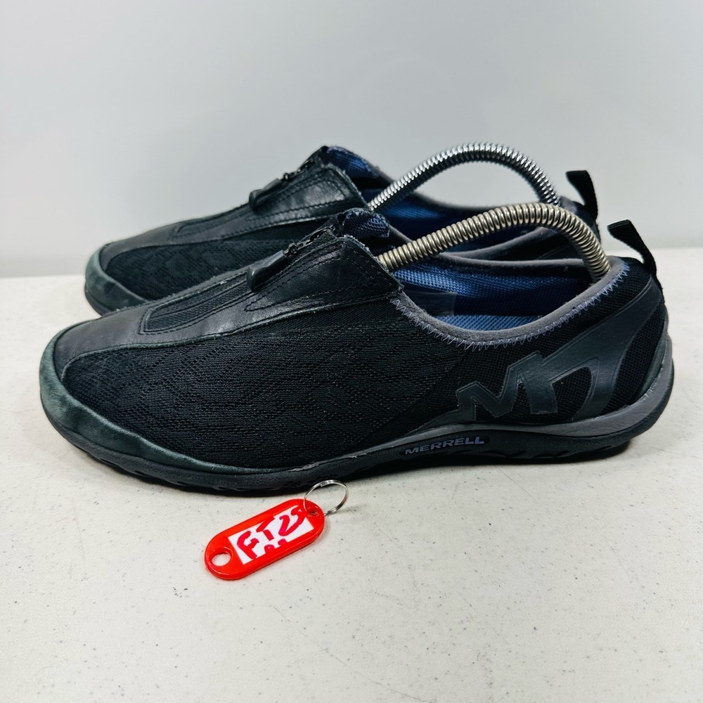 Merrell Womens Enlighten Glitz Breeze Shoes Black Mesh J61536 zipper 10